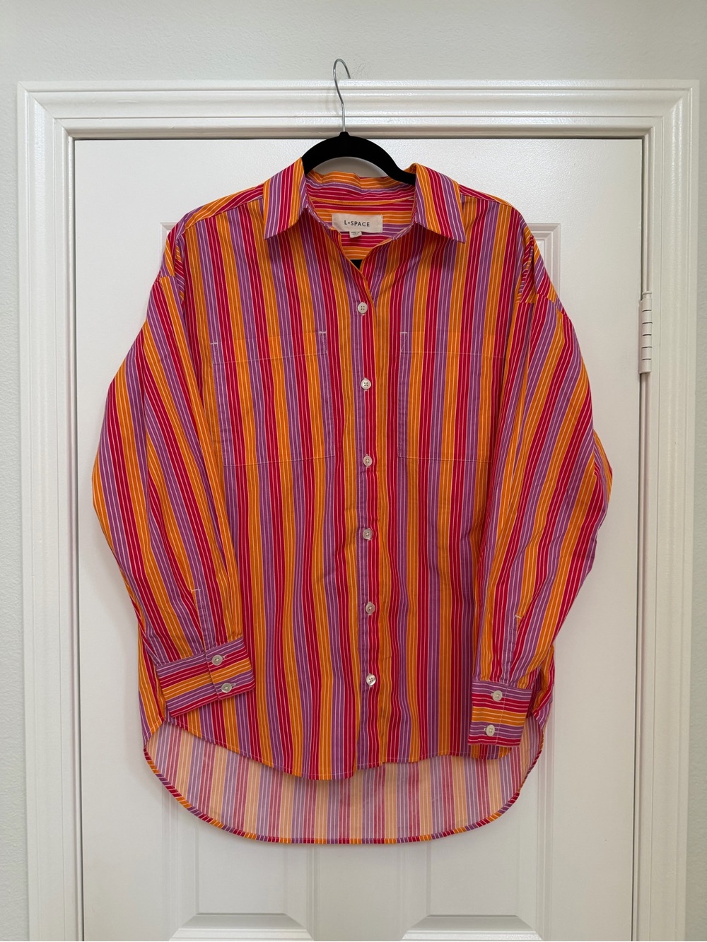 LSPACE Santa Cruz Cotton Buttondown Tunic XS(Oversized)